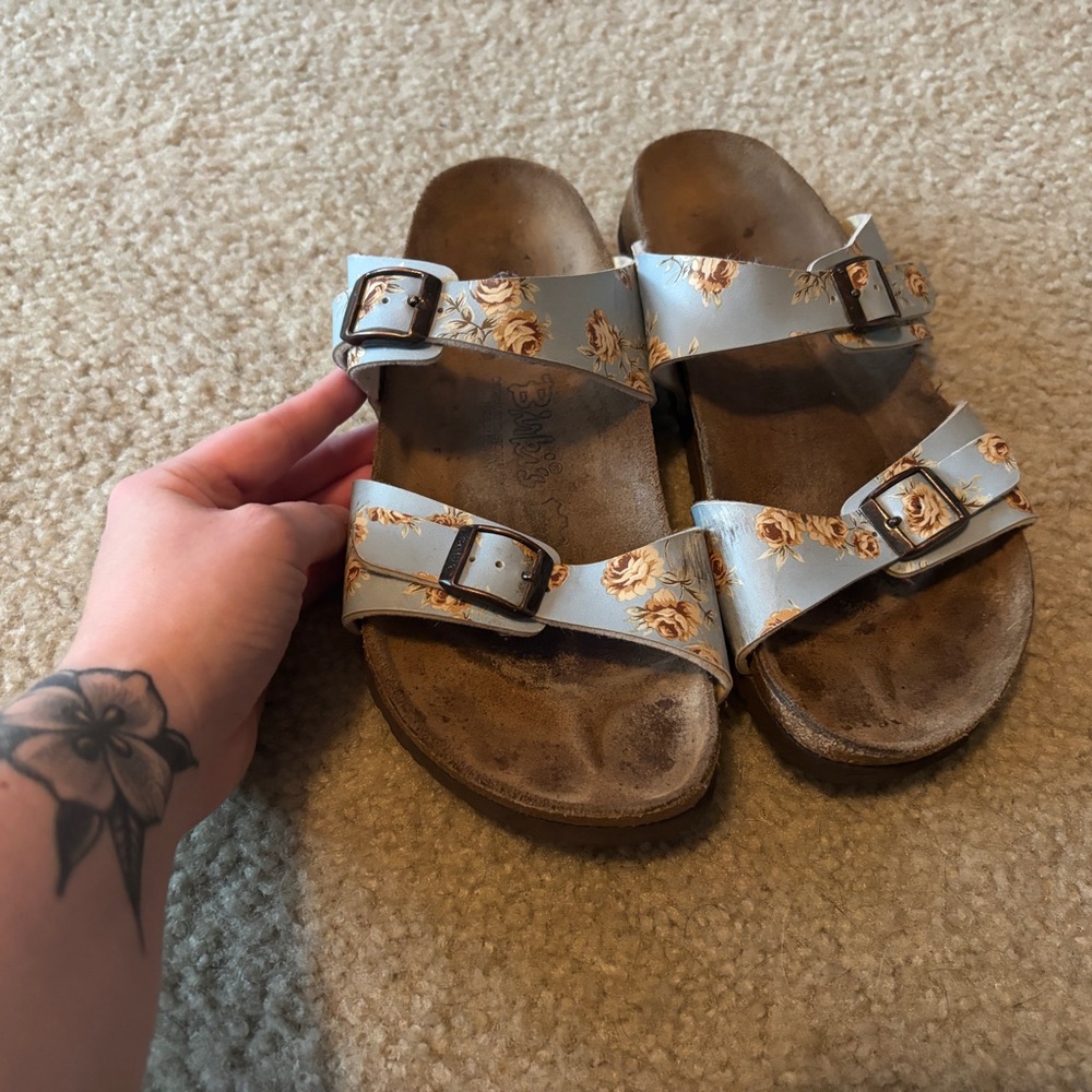 Floral Birkenstock Sandals